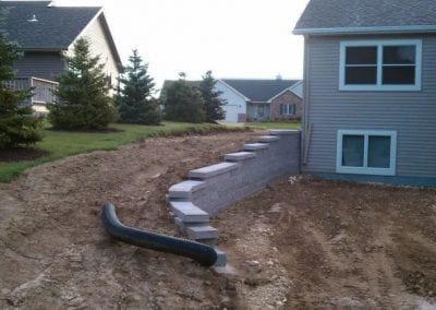 New Retaining wall